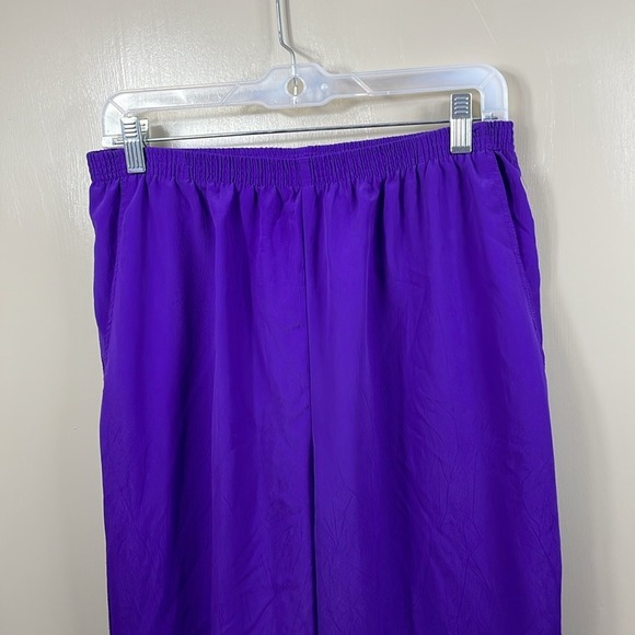 Purple Elastic‎ Waist Pants Casual Comfortable Lounge Everyday Trousers - Picture 2 of 12